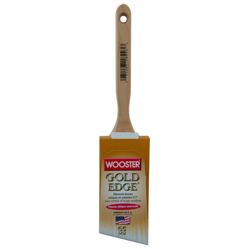 Wooster Gold Edge 2-1/2 in. Semi-Oval Angle Paint Brush