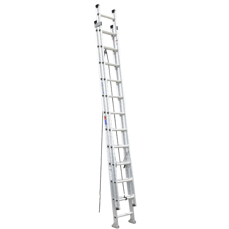 Werner 24 ft. H Aluminum Telescoping Extension Ladder Type IA 300 lb. capacity