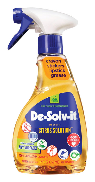 De-Solv-It Citrus Solution Citrus Scent Concentrated All Purpose Cleaner Liquid 12 oz