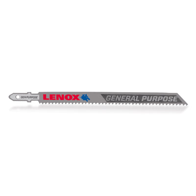 Lenox 5-1/4 in. Bi-Metal T-Shank General Purpose Jig Saw Blade 10 TPI 3 pk