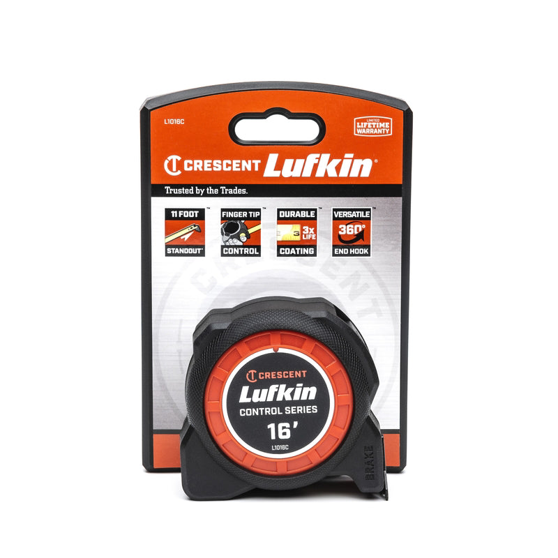 Crescent Lufkin 16 ft. L X 1-3/16 in. W Control Series Tape Measure 1 pk