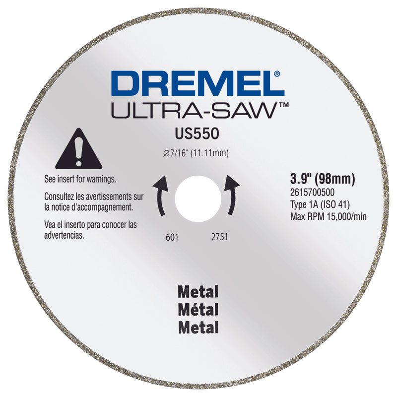 Dremel Ultra-Saw 3.9 in. Diamond Grit Metal Blade 1 pk