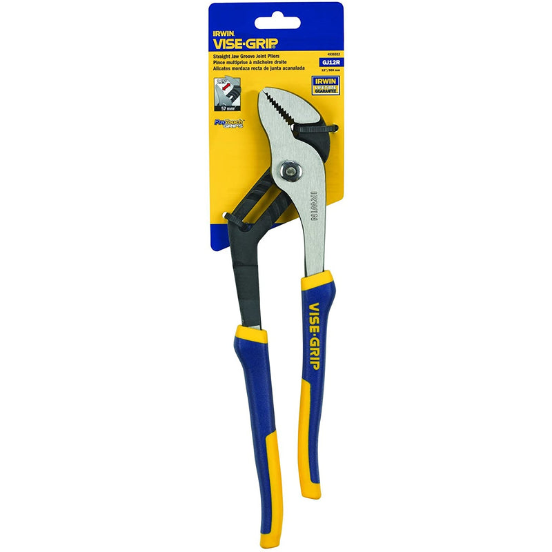 Irwin Vise-Grip 12 in. Nickel Chrome Steel Straight Jaw Groove Joint Pliers