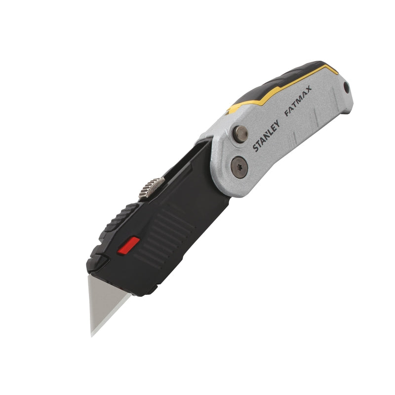 Stanley FatMax 6-3/4 in. Folding Spring Assisted Retractable Utility Knife Black/Silver 1 pc