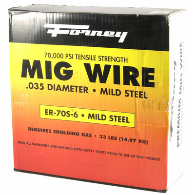 Forney ER70S-6 0.035 in. Mild Steel MIG Welding Wire 70000 psi 10 lb