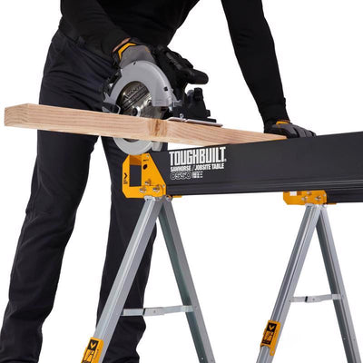 ToughBuilt 28.82 in. H X 41.54 in. W X 26.57 in. D Folding Sawhorse 1100 lb. cap. 1 pc