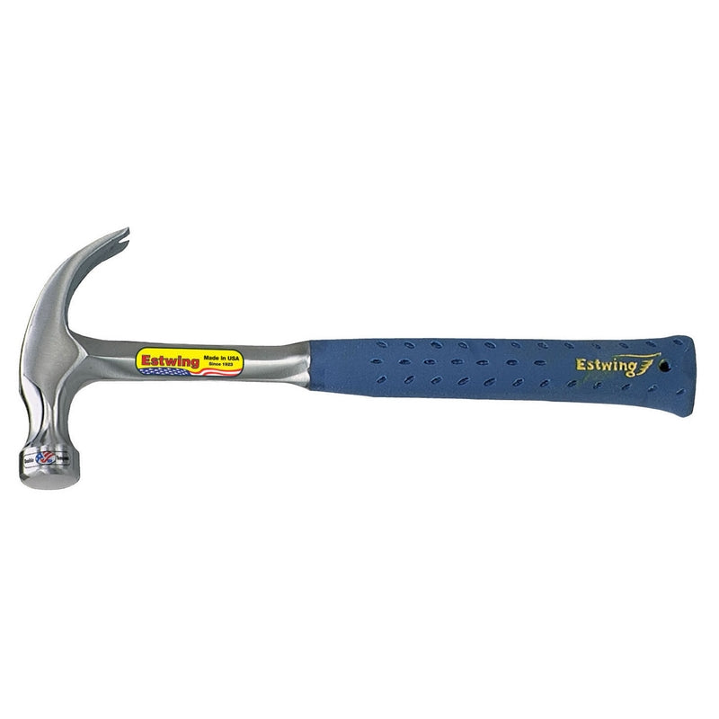 Estwing 16 oz Smooth Face Curved Claw Hammer Steel Handle