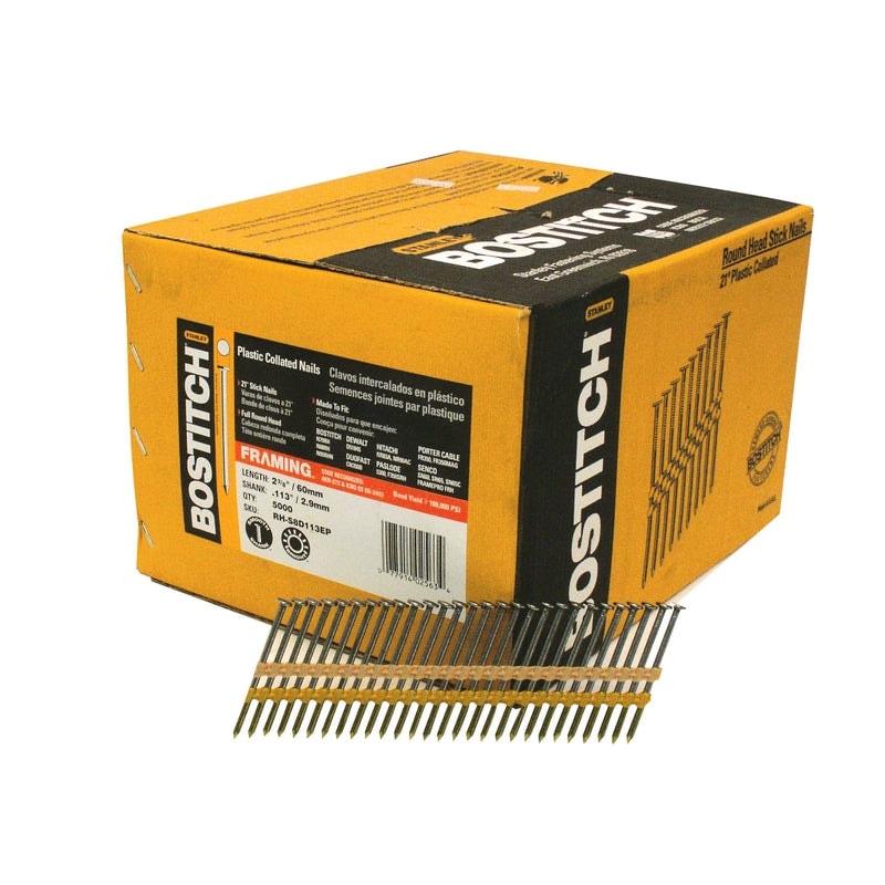 Bostitch 2-3/8 in. Angled Strip Coated Framing Nails 21 deg 5,000 pk