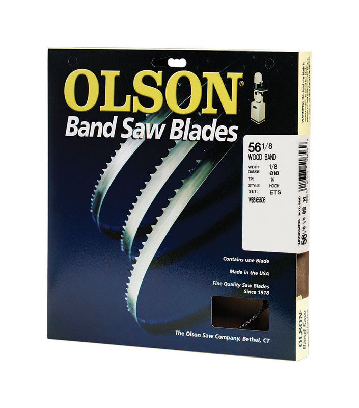 Olson 56.1 in. L X 0.1 in. W Carbon Steel Band Saw Blade 14 TPI Hook teeth 1 pk