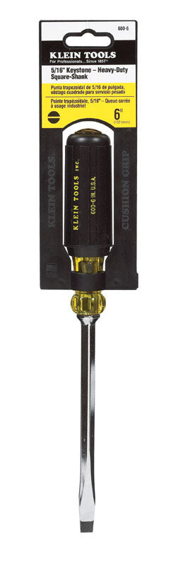 Klein Tools 5/16 in. X 6 in. L Slotted Screwdriver 1 pc