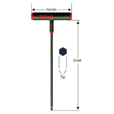 Eklind Power-T 5/16 in. SAE T-Handle Ball End Hex Key 1 pc
