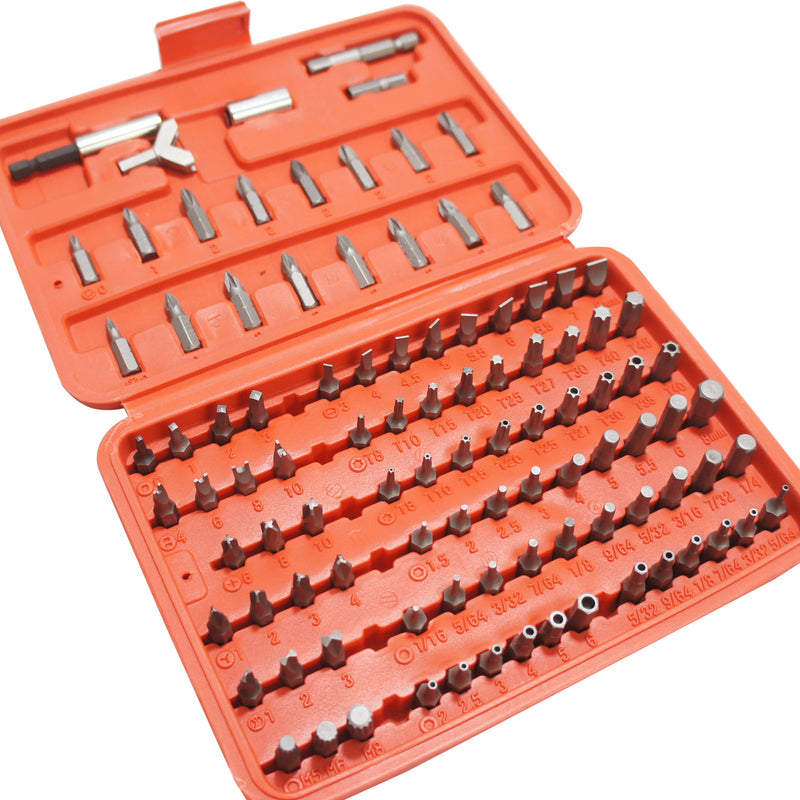 Best Way Tools Assorted Screwdriver Bit Set Carbon Steel 100 pc