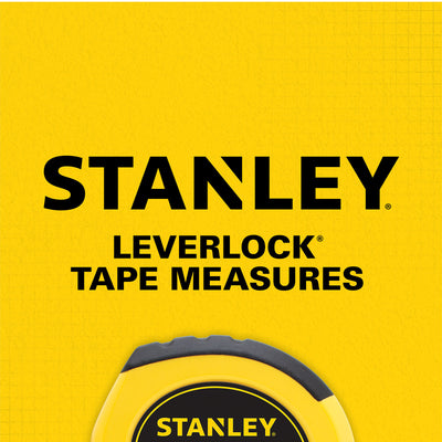 Stanley LeverLock 25 ft. L X 1 in. W Tape Measure 1 pk