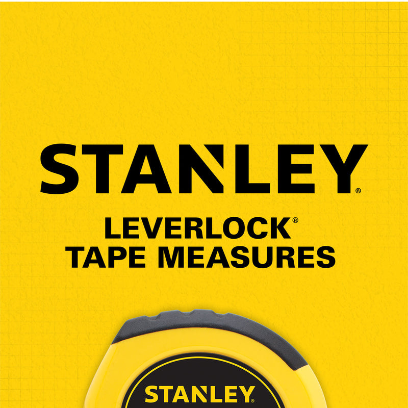 Stanley LeverLock 25 ft. L X 1 in. W Tape Measure 1 pk