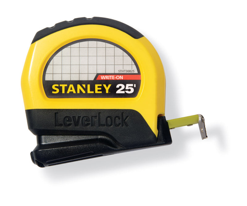 Stanley LeverLock 25 ft. L X 1 in. W Tape Measure 1 pk
