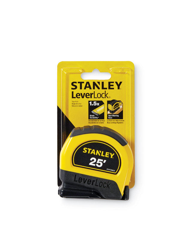 Stanley LeverLock 25 ft. L X 1 in. W Tape Measure 1 pk