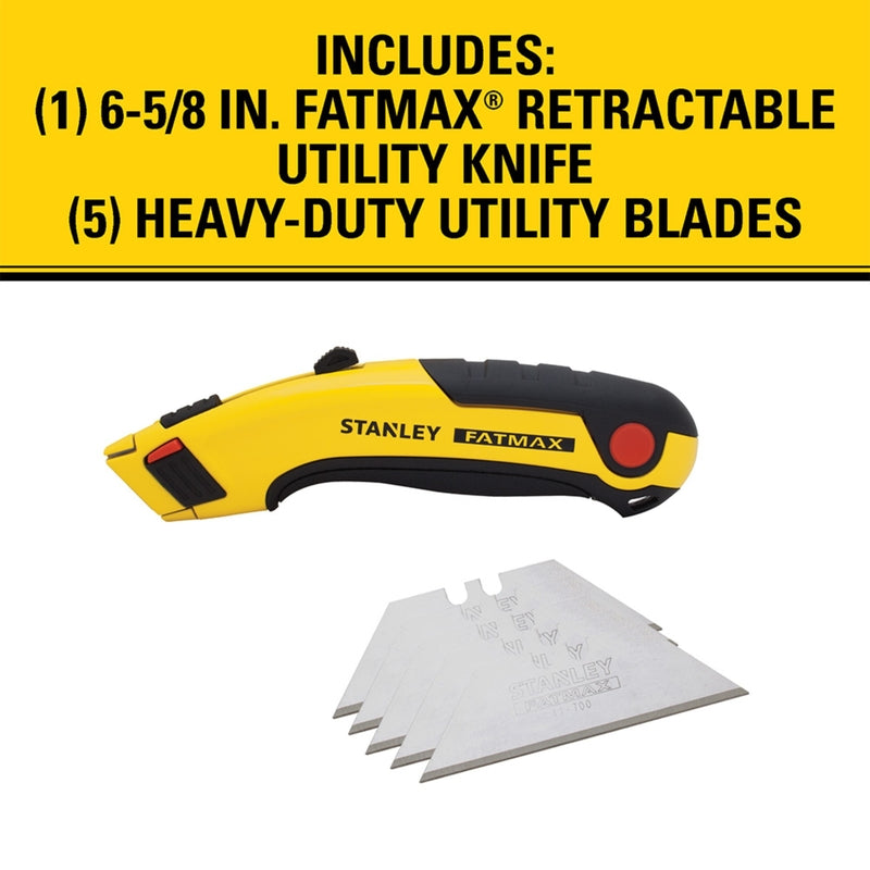 Stanley FatMax Retractable Utility Knife Black/Yellow 1 pk