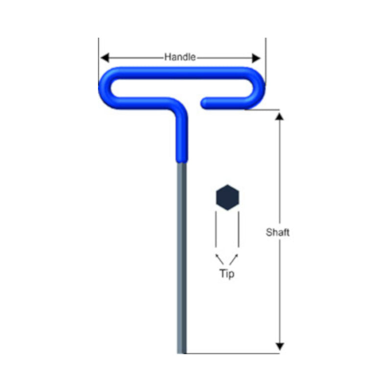 Eklind 8 mm Metric T-Handle Hex Key 1 pc