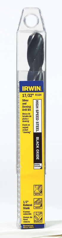 Irwin 17/32 in. X 6 in. L High Speed Steel Drill Bit 1 pc
