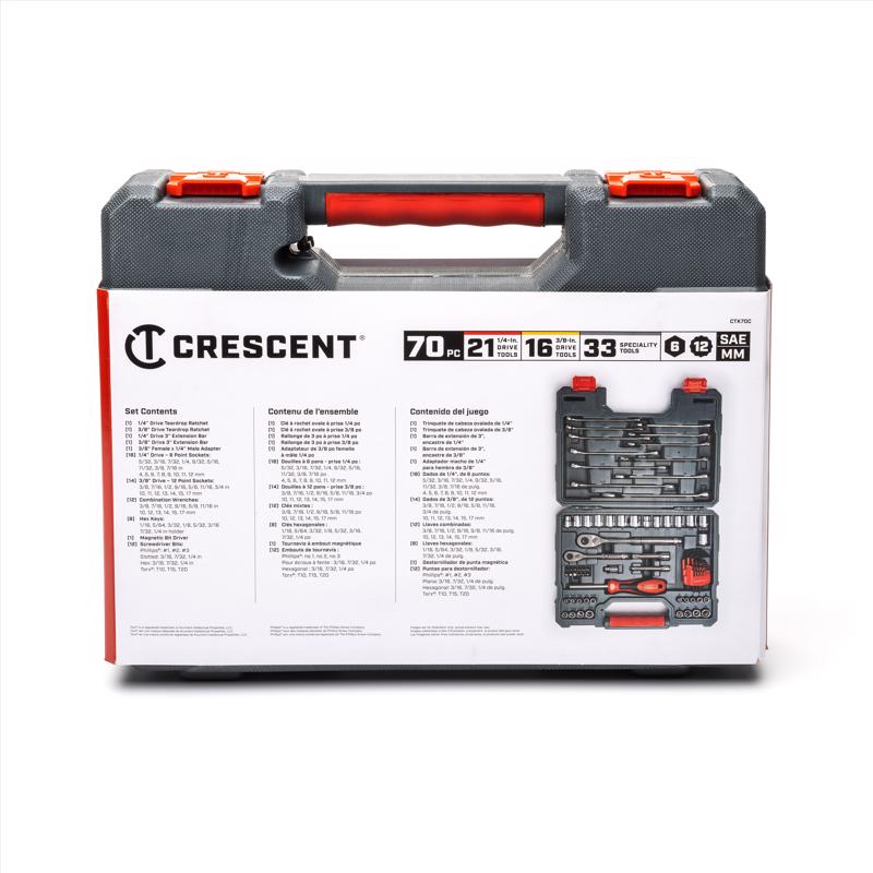 Crescent 3/8 in. drive Metric and SAE 6 and 12 Point Mechanic&