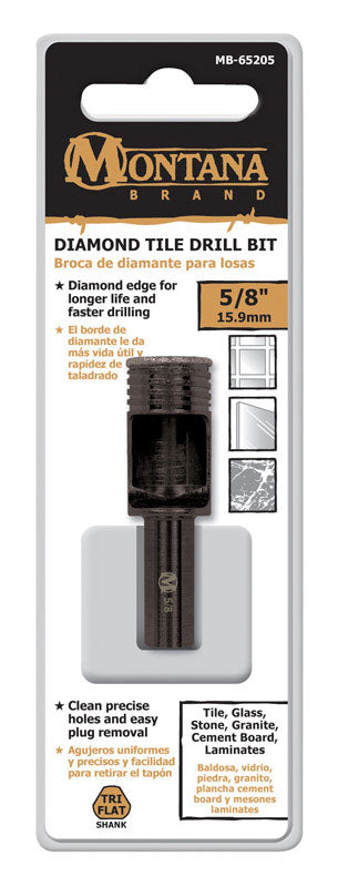 Montana Brand 5/8 in. Alloy Steel Drill Bit 1 pc