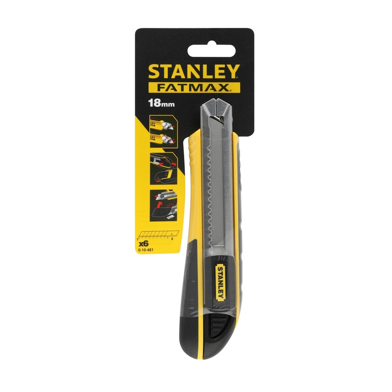 Stanley FatMax 7 in. Retractable Snap-Off Utility Knife Black/Yellow 1 pk