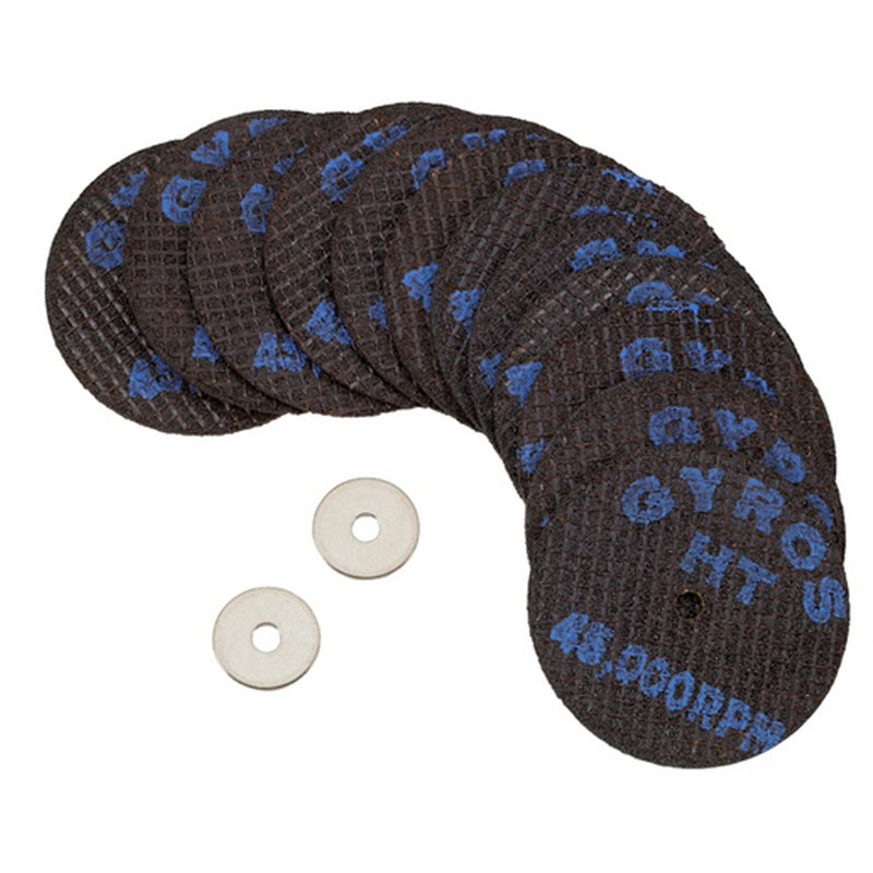 Gyros Tools Fiber Disk HT 1-1/2 in. D X 1/8 in. Fiberglass High Tensile Strength Cutting Disc 12 pc