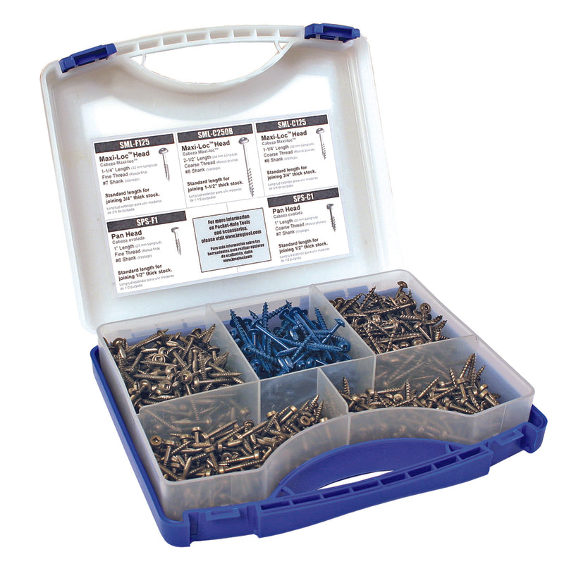 Kreg No. 6, No. 7, No. 8 X 2.06 in. L Square Pocket-Hole Screw Kit 675 pk