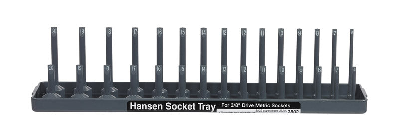 Hansen Global 13.3 in. L X 3/8 in. drive Metric Socket 1 pc