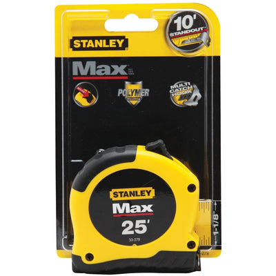 Stanley Max 25 ft. L X 1.13 in. W Tape Measure 1 pk