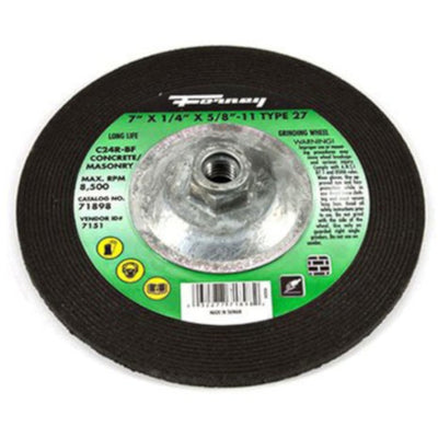 Forney 7 in. D X 5/8 in. in. Masonry Grinding Wheel