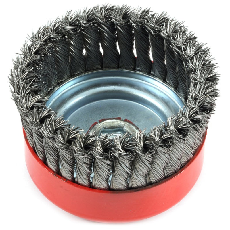 Forney 6 in. D X 5/8 in. Knotted Steel Cup Brush 6500 rpm 1 pc