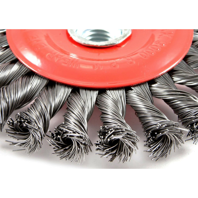 Forney 4 in. Crimped Wire Wheel Brush Metal 20000 rpm 1 pc