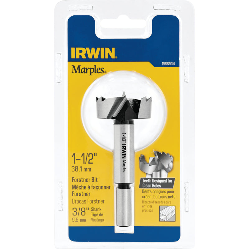 Irwin Marples 1-1/2 in. X 4 in. L Carbon Steel Forstner Drill Bit 1 pc