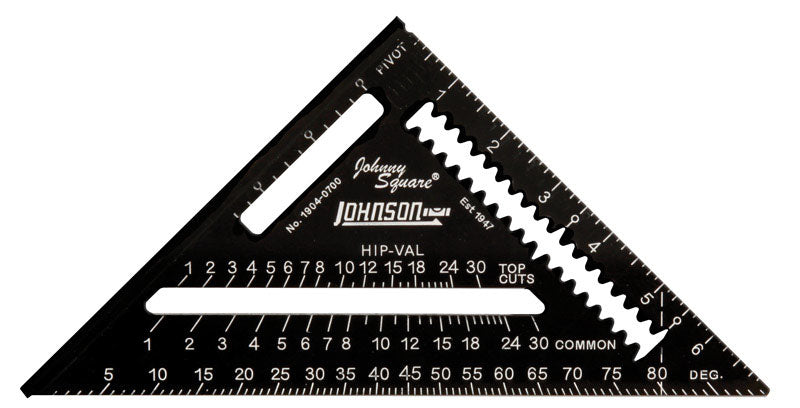 Johnson 7 in. L X 10 in. H Aluminum Rafter Square