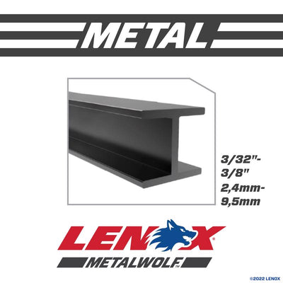 LENOX METALWOLF 8 in. Bi-Metal WAVE EDGE Reciprocating Saw Blade 14 TPI 5 pk