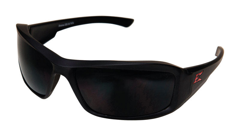 Edge Eyewear Brazeau Anti-Fog Safety Glasses Smoke Lens Black Frame 1 pk