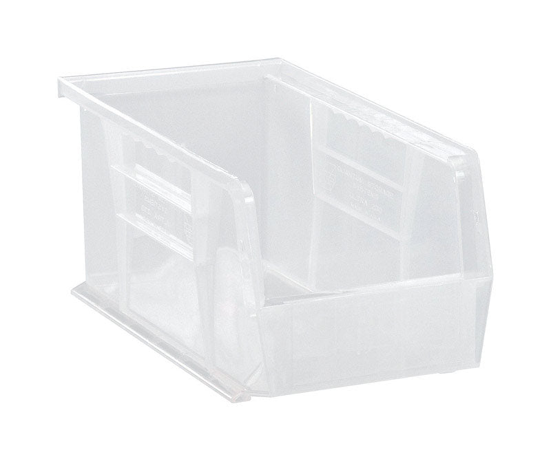 Quantum Storage 5-1/2 in. W X 5 in. H Storage Bin Plastic 1 compartments Clear