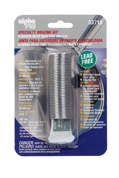 Alpha Fry 0.3 oz Lead-Free Specialty Brazing Kit 0.062 in. D 1 pc