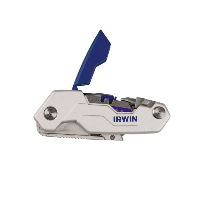 Irwin FK250 Folding 6.3 in. Lockback Utility Knife Blue 1 pk