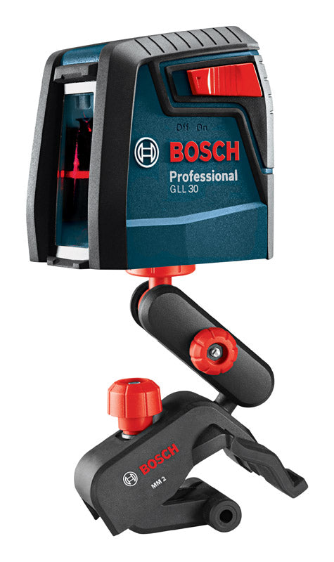 Bosch 2 beam Self Leveling Self Leveling Cross Line Laser 30 ft. 4 pc