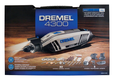 Dremel 4300 1.8 amps 120 V 40 pc Corded Rotary Tool Kit
