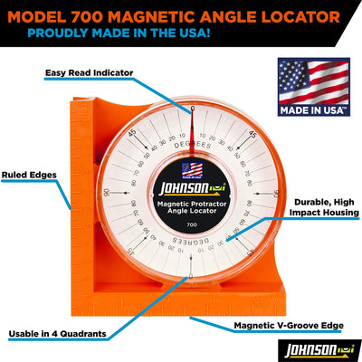 Johnson 4-3/4 in. L X 4-3/4 in. W Angle Finder Yellow 1 pc