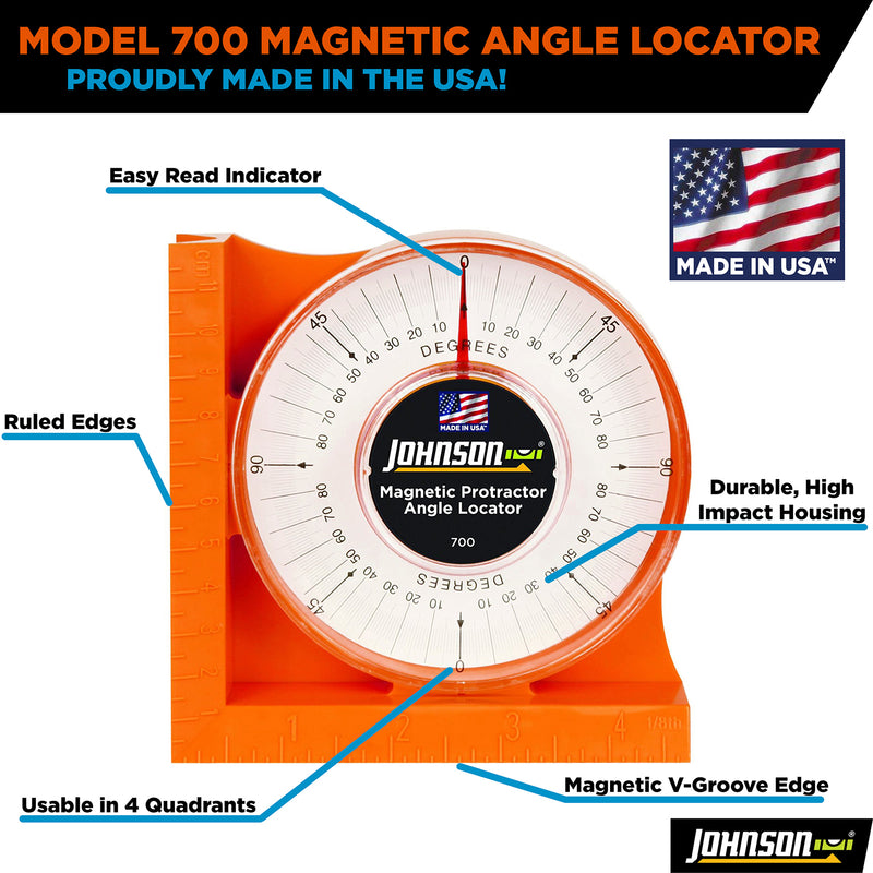 Johnson 4-3/4 in. L X 4-3/4 in. W Angle Finder Yellow 1 pc