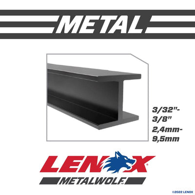 LENOX METALWOLF 6 in. Bi-Metal Wave Edge Reciprocating Saw Blade 14 TPI 5 pk