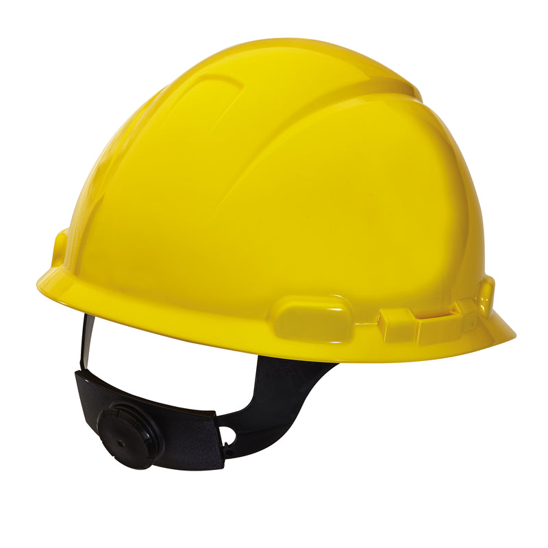 3M 4-Point Ratchet Safety Hard Hat Yellow