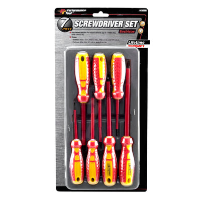 Performance Tool Phillips/Slotted Electrical Screwdriver Set 7 pc
