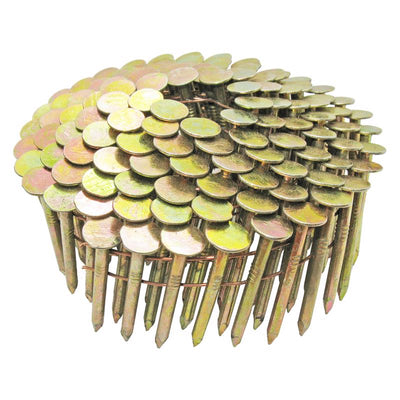 Grip-Rite 3/4 in. 11 Ga. Angled Coil Electro Galvanized Roofing Nails 15 deg 7200 pk