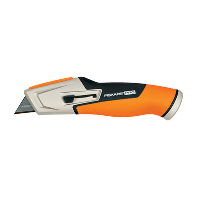 Fiskars Pro 5 in. Retractable Pro Utility Knife Orange 1 pk