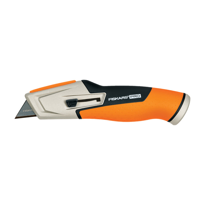 Fiskars Pro 5 in. Retractable Pro Utility Knife Orange 1 pk